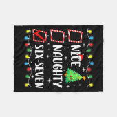 Couverture Polaire Nice Naughty 67 Six Seven Funny Christmas 6 7 Meme (Devant (Horizontal))