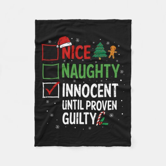 Couverture Polaire Nice Naughty Innocent Jusqu'À La Culpabilité Prove (Devant)