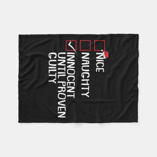 Couverture Polaire Nice Naughty Innocent Jusqu'À La Culpabilité Prove (Devant (Horizontal))