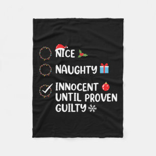 Couverture Polaire Nice Naughty Innocent Jusqu'À La Culpabilité Prove