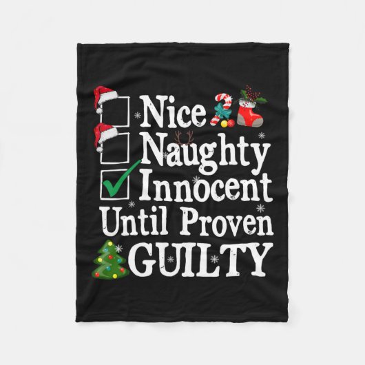 Couverture Polaire Nice naughty innocent jusqu'à preuve de culpabilit (Devant)