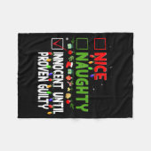 Couverture Polaire Nice Naughty Innocent Until Proven Guilty Family C (Devant (Horizontal))