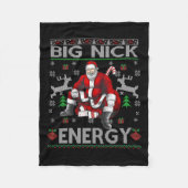 Couverture Polaire Nick Energy Funny Père Noël Noël laid Sater Men W (Devant)