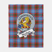 Couverture Polaire Nicolson Clan Badge Tartan Plaid (Devant)
