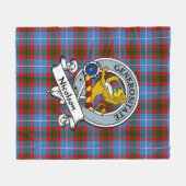 Couverture Polaire Nicolson Clan Badge Tartan Plaid (Devant (Horizontal))