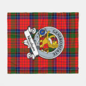 Couverture Polaire Nicolson Moderne Clan Badge Tartan Plaid (Devant (Horizontal))