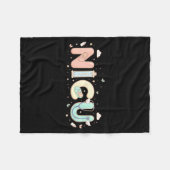 Couverture Polaire Nicu Nurse Valentine's Day Heart Stethoscope Scrub (Devant (Horizontal))