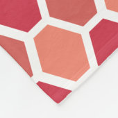 Couverture Polaire Nid d'abeille en rouges (Coin)