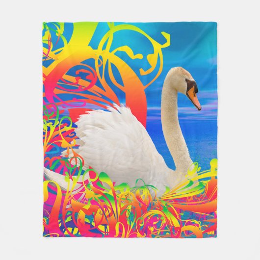 Couverture Polaire Nid de cygne (Devant)