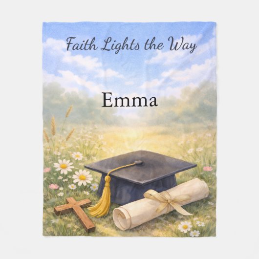 Couverture Polaire Niece Graduation Personalized Christian Gift (Devant)