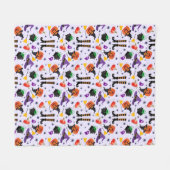 Couverture Polaire Night d'Halloween (Devant (Horizontal))