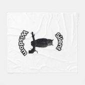 Couverture Polaire **Night Forest Owl – Realistic Nocturnal Owl Illu (Devant (Horizontal))