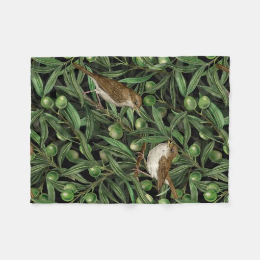 Couverture Polaire Nightingales dans l'olivier 3 (Devant (Horizontal))