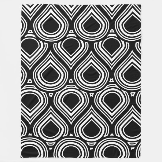 Couverture Polaire N'importe quel Motif MCM couleur Abstrait Teardrop (Devant)