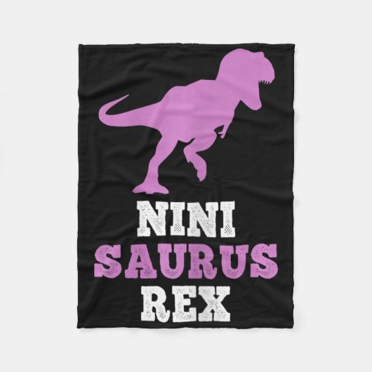 Couverture Polaire Nini-saurus Rex Dino Dinosaure Ninisaurus Drôle (Devant)
