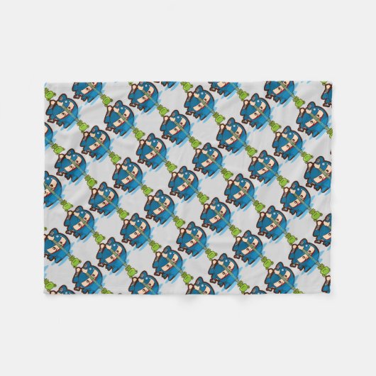 Couverture Polaire Ninja Boy (Devant (Horizontal))