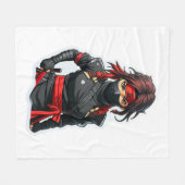 Couverture Polaire Ninja Girl (Devant (Horizontal))