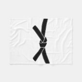 Couverture Polaire Ninja Karate Halloween Costume Ceinture noire Maté (Devant (Horizontal))