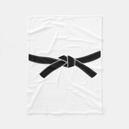 Couverture Polaire Ninja Karate Halloween Costume Ceinture noire Maté (Devant)