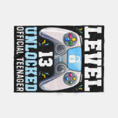 Couverture Polaire Niveau 13 Jeu vidéo déverrouillé 13e Jeu d'anniver (Devant (Horizontal))