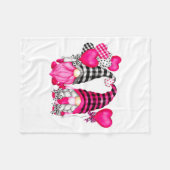 Couverture Polaire Nk Buffalo Plaid And Heart Balloons Valentines D _ (Devant (Horizontal))