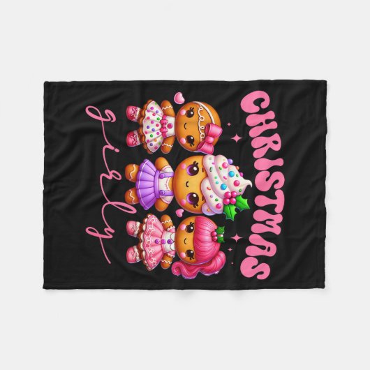 Couverture Polaire Nk Cute Gingerbread Christmas Girly Pajama Outfits (Devant (Horizontal))