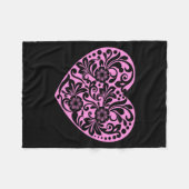 Couverture Polaire Nk Heart With Flowers Cut Out Cute Valentine Fav (Devant (Horizontal))