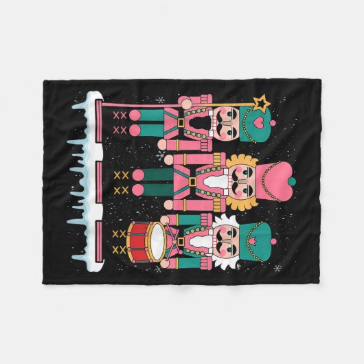 Couverture Polaire Nk Nutcracker Squad Xmas Nk Christmas Pajamas Wome (Devant (Horizontal))