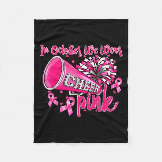 Couverture Polaire Nk Out Football Cheer For The Breast Cancer Awaren (Devant)