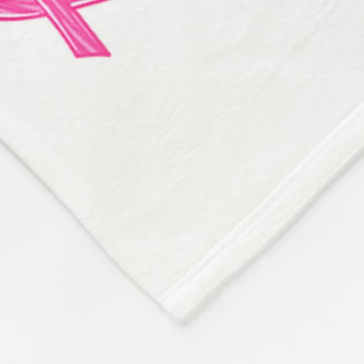 Couverture Polaire Nk Ribbon Bow Boxing Gloves Breast Cancer Awarenes (Coin)