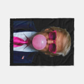 Couverture Polaire Nk Sungles Funny Donald Trump Nk Bubble Gum 2024  (Devant (Horizontal))