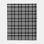 Couverture Polaire No. 48 de noir, gris et de blanc de plaid de (Devant)