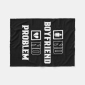 Couverture Polaire No Boyfriend No Problem Sarcasm Valentine Valentin (Devant (Horizontal))