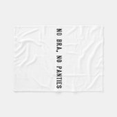 Couverture Polaire No Bra No Panties Funny Adult Womens  (Devant (Horizontal))