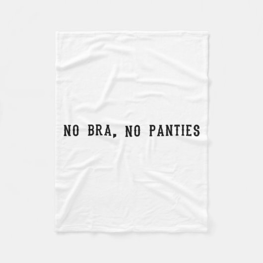 Couverture Polaire No Bra No Panties Funny Adult Womens  (Devant)