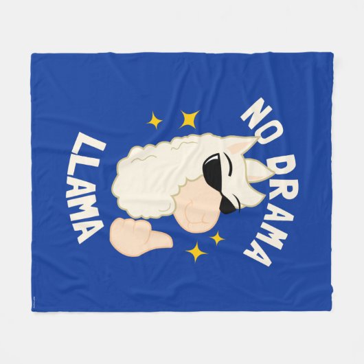 Couverture Polaire No Drama Llama (Devant (Horizontal))
