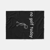 Couverture Polaire No Golf Today, Funny Sad Golfer Design For Golf Lo (Devant (Horizontal))
