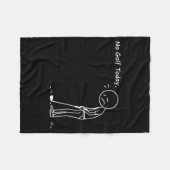 Couverture Polaire No Golf Today Minimalist Golf Funny Stickman Golfe (Devant (Horizontal))