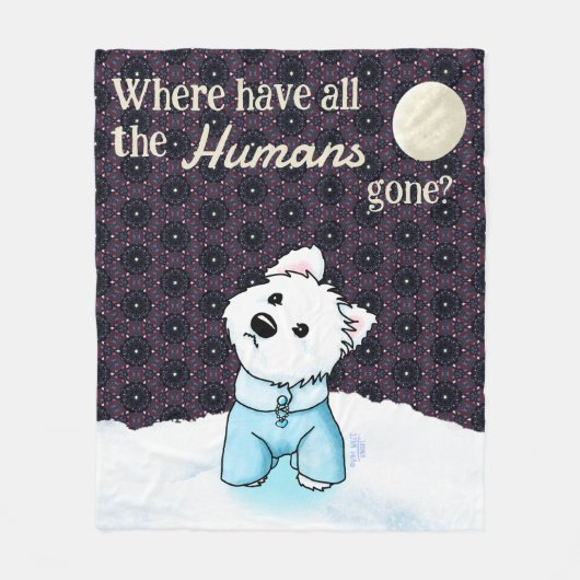 Couverture Polaire No Humanity Westie (Devant)