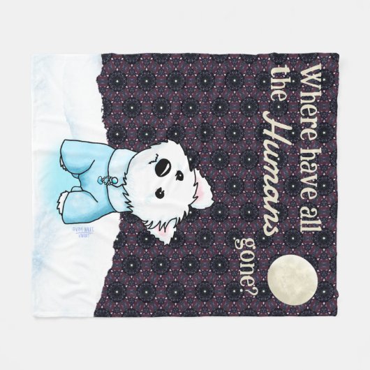 Couverture Polaire No Humanity Westie (Devant (Horizontal))