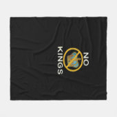 Couverture Polaire No Kings Funny Design (Devant (Horizontal))