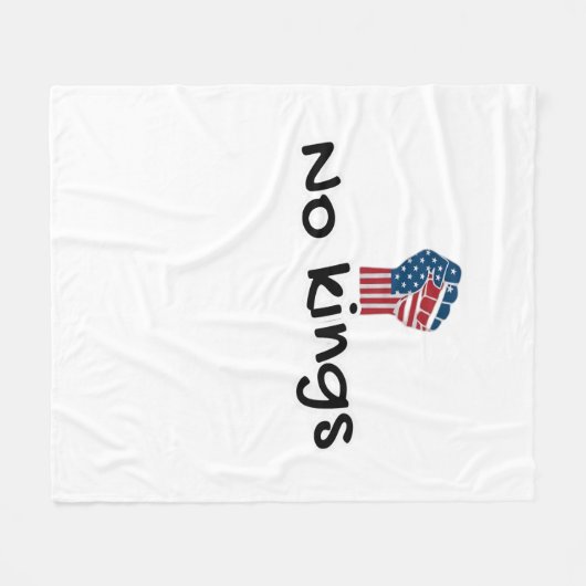 Couverture Polaire No Kings In America Classic Minimal Clean (Devant (Horizontal))