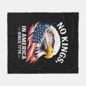 Couverture Polaire No Kings In America Classic Retro Graphic Design (Devant (Horizontal))