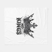 Couverture Polaire No Kings In America Minimal Clean (Devant (Horizontal))
