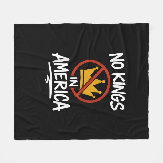 Couverture Polaire No Kings In America No Crown Minimal Clean (Devant (Horizontal))