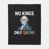 Couverture Polaire No Kings In America Only Queens Funny Queer Gay Pr (Devant)