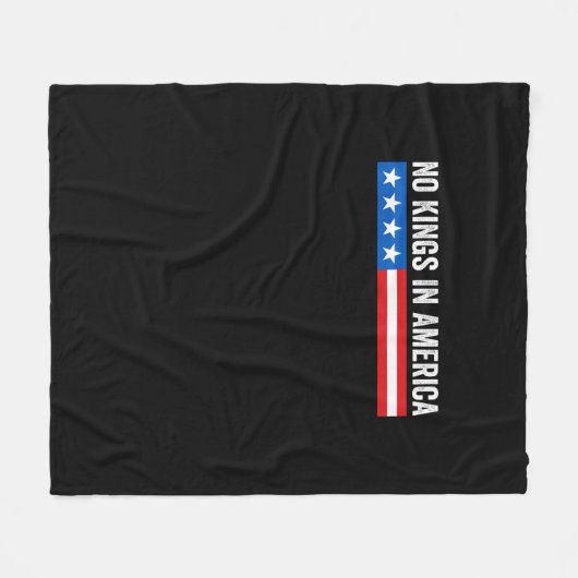 Couverture Polaire No Kings In America Patriotic Style (Devant (Horizontal))