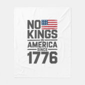 Couverture Polaire No Kings In America Since 1776 Creative Design (Devant)