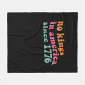Couverture Polaire No Kings In America Since 1776 Freedom Classic (Devant (Horizontal))