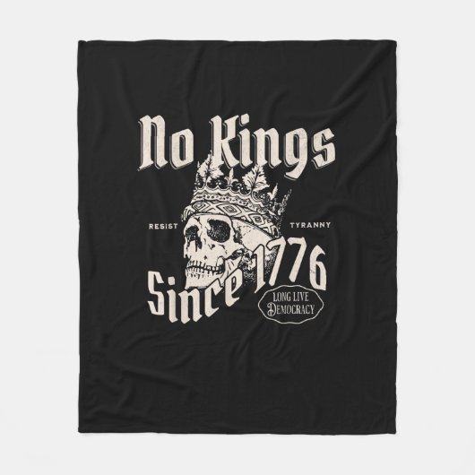Couverture Polaire No Kings In America Since 1776 Freedom Spirit Look (Devant)